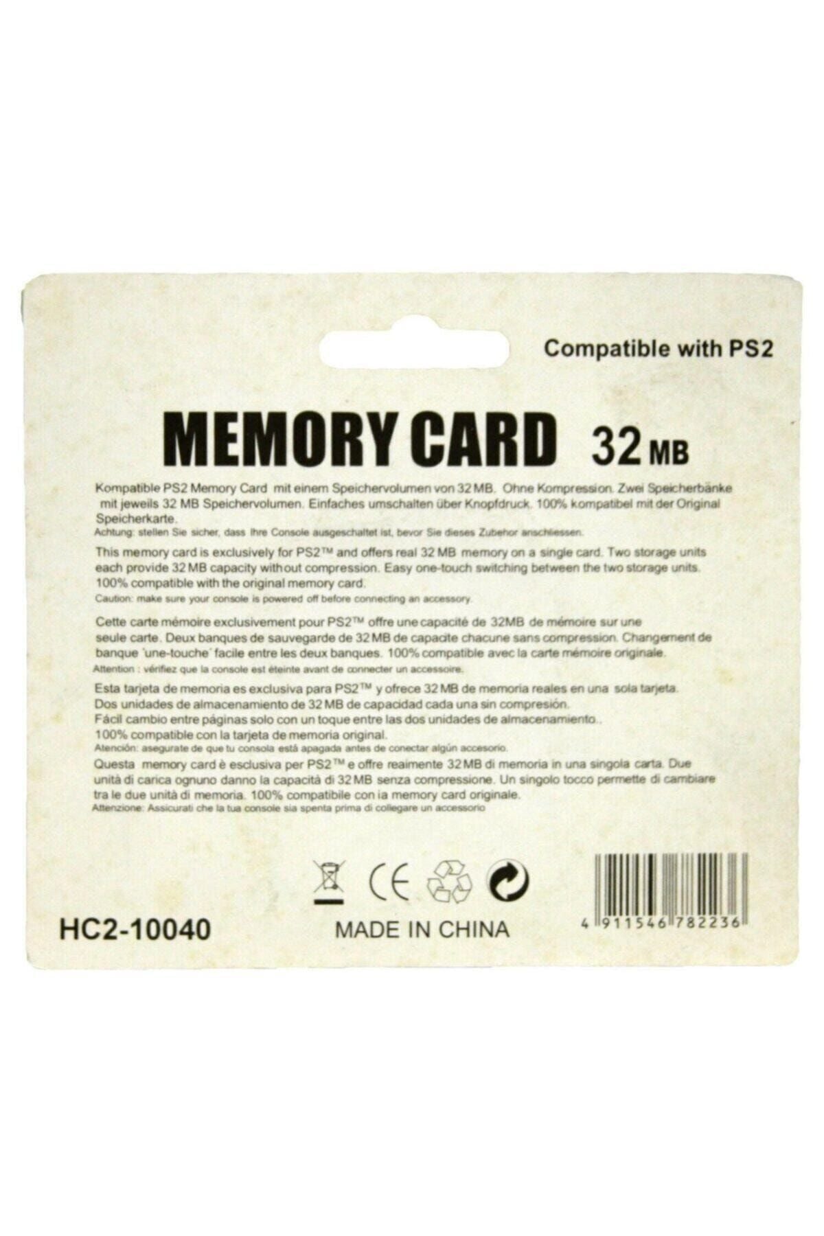 Ps2 Uyumlu 32 Mb Memory Card Hafıza Kartı Sony Playstation 2 32 Mb Hafıza Kartı