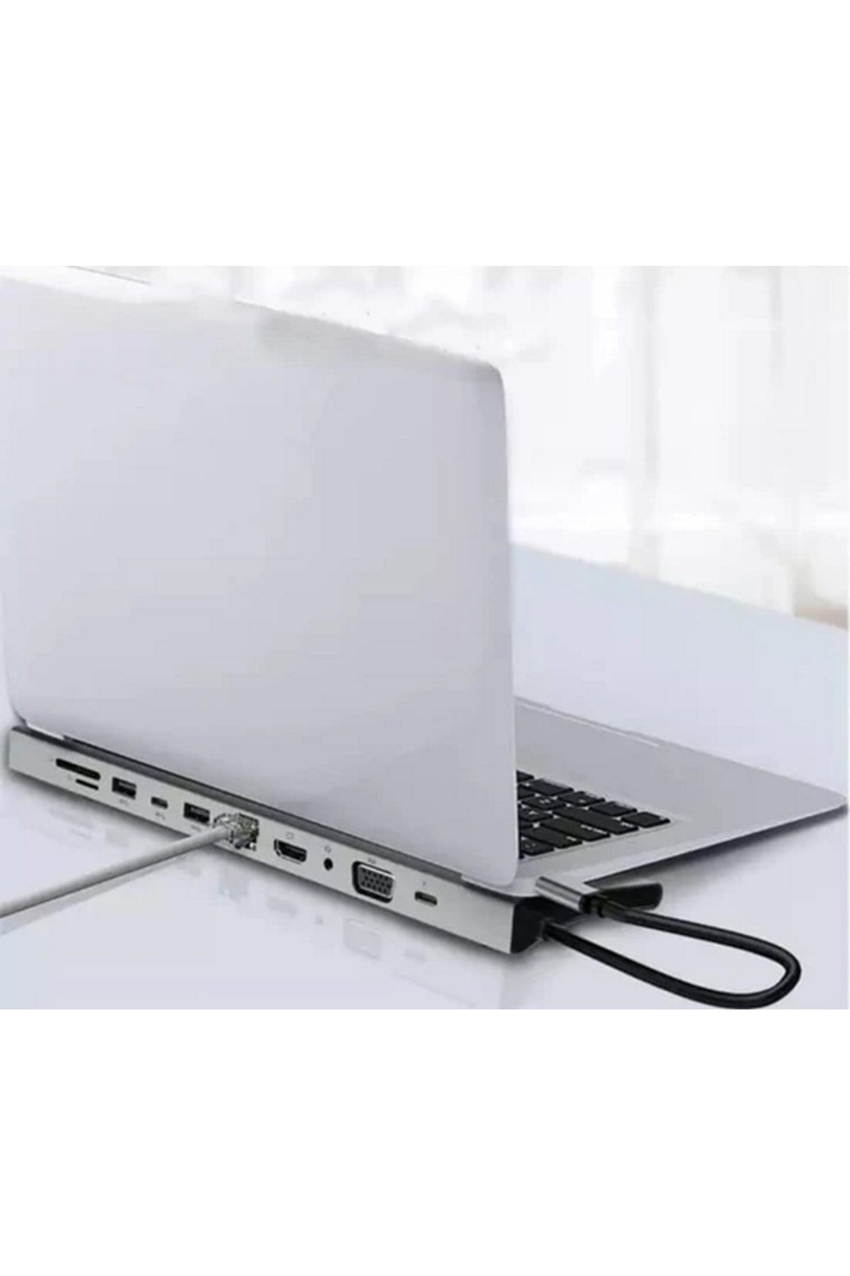 Apple Uyumlu MacBook Usb Type-c Girişli 11 Portlu Hdmı Usb Vga Pd Sd Dönüştürücü HDMI
