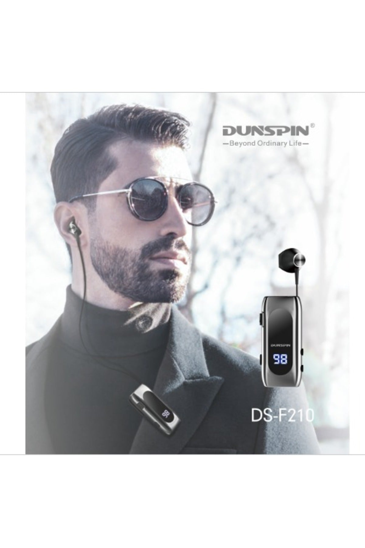 Ds-f210 Led Ekranlı Makaralı Bluetooth Kulaklık – 25 Saat Kesintisiz Kullanım