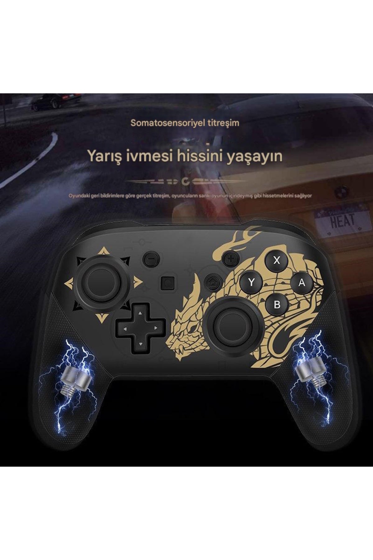 Nintendo Switch PRO Monster Hunter Rise Gold Controller Gamepad
