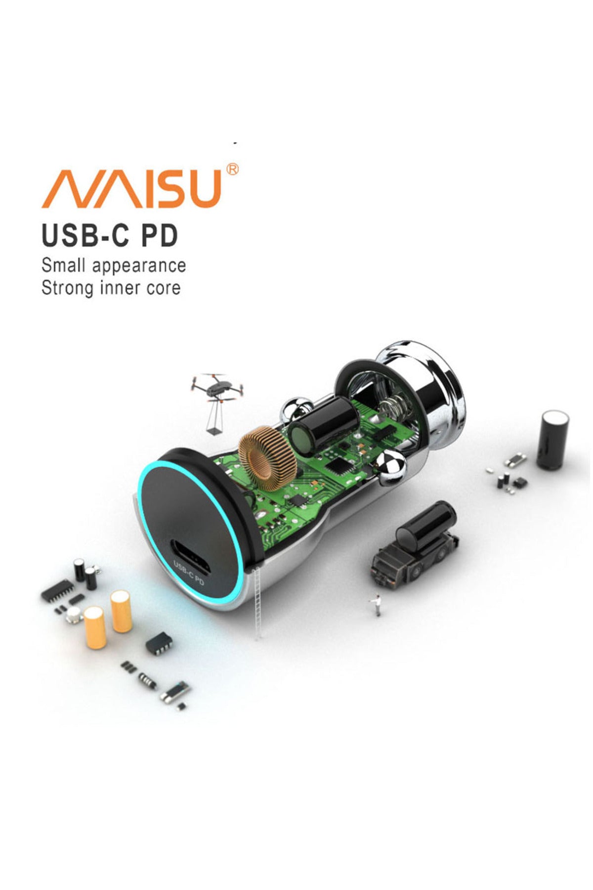 24v Type-c Araç Şarj Cihazı