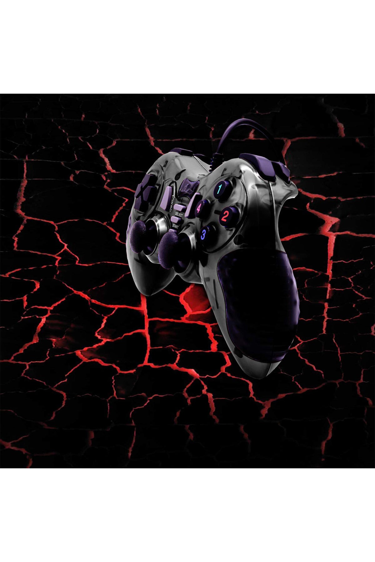 Pc Uyumlu Usb Dual Shock Titreşimli Joystick Oyun Kolu-cfl-2586 Siyah