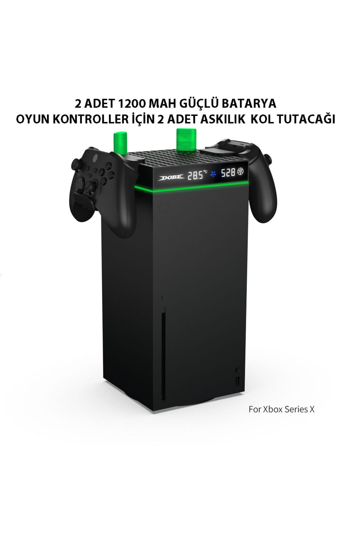 Tyx-3606 Xbox Series X 2 Adet 1200mah Pil Soğutucu Fan Ve Joystick Standlı Ünite