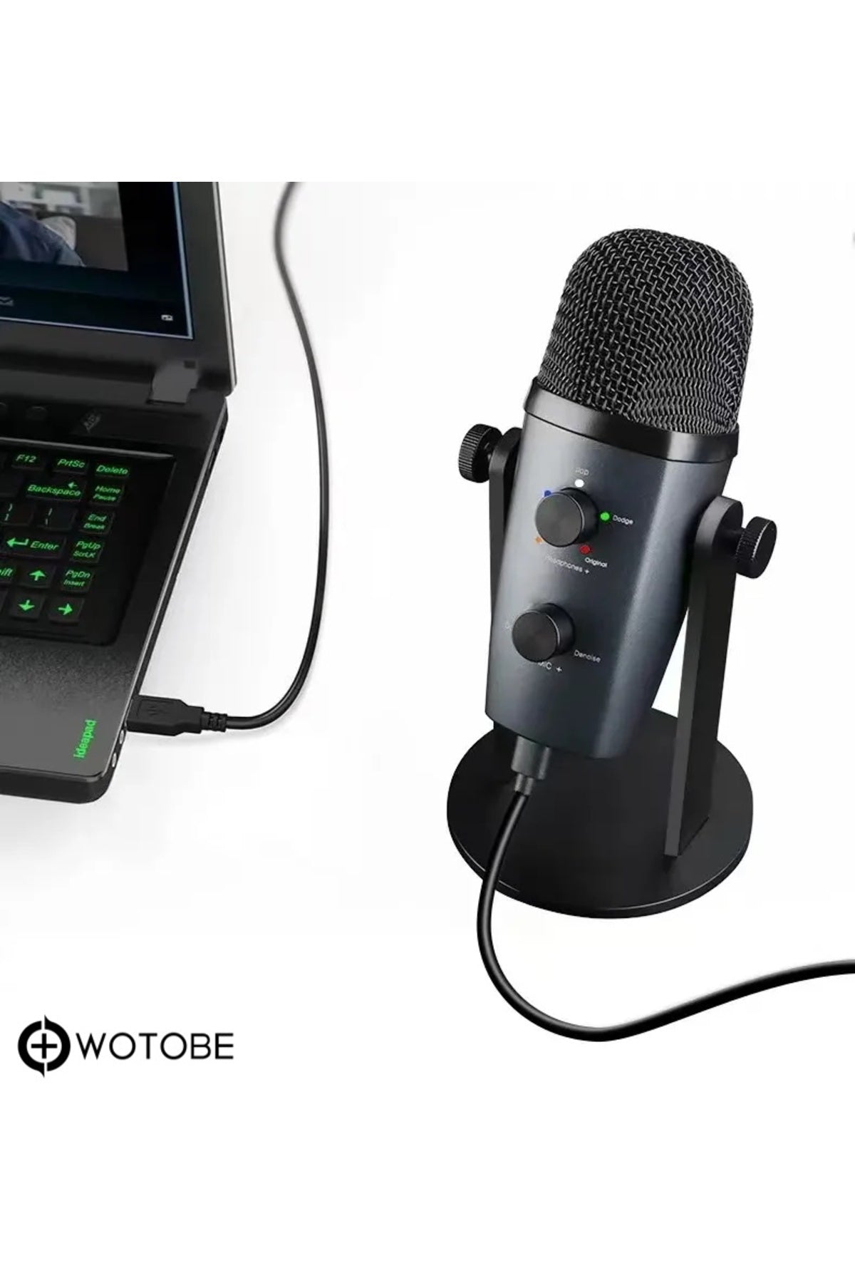 360 Derece Ayarlanabilir Usb Condenser Mikrofon