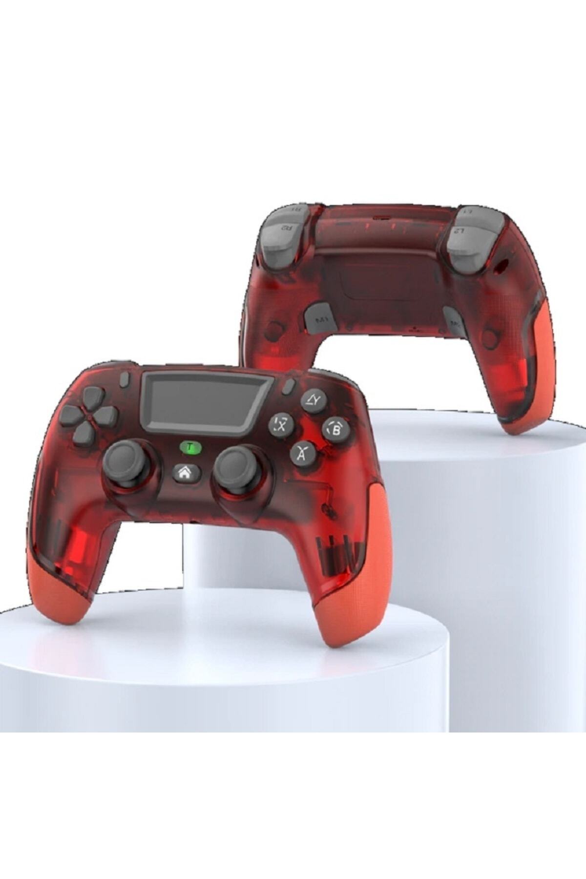 P06 Elite Ps4-ps3-pc-steam-nintendo Swıtch-Apple Uyumlu iOS-android Programlanabilir Oyun Kolu Kırmızı