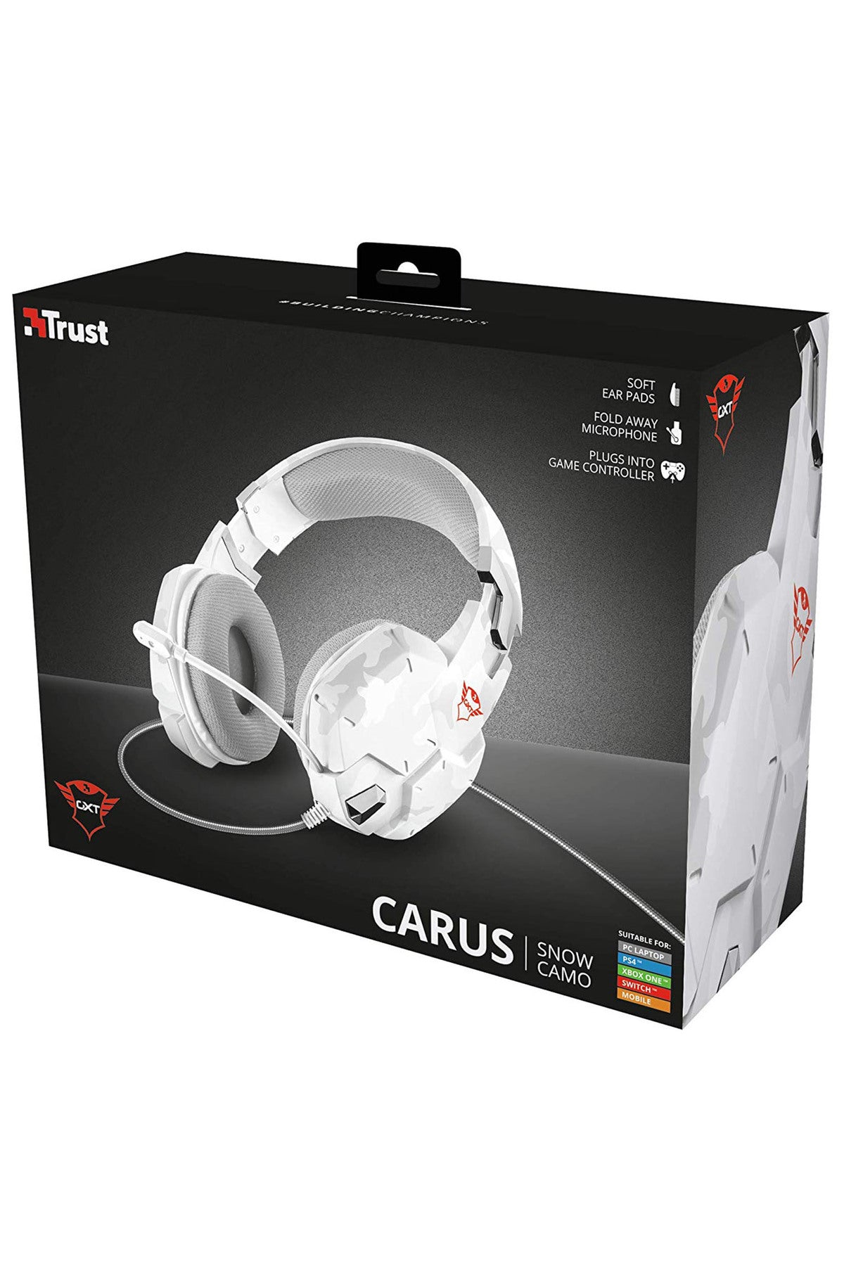 Gxt 322w Carus Snow Beyaz Kamuflaj Gamer Kulaklık Siyah