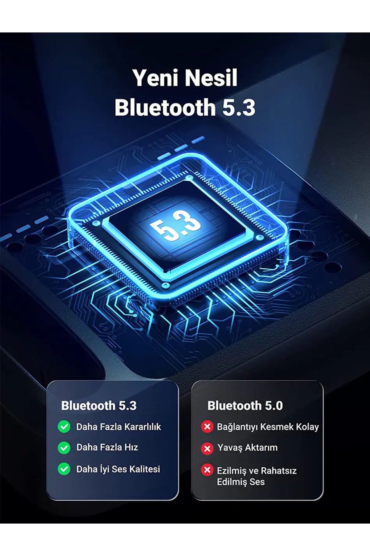 Bluetooth Usb Adaptör Versiyon 5.3 Stick Dongle Edr & Ble Windows 11/10/8.1/7 Uyumlu HDMI
