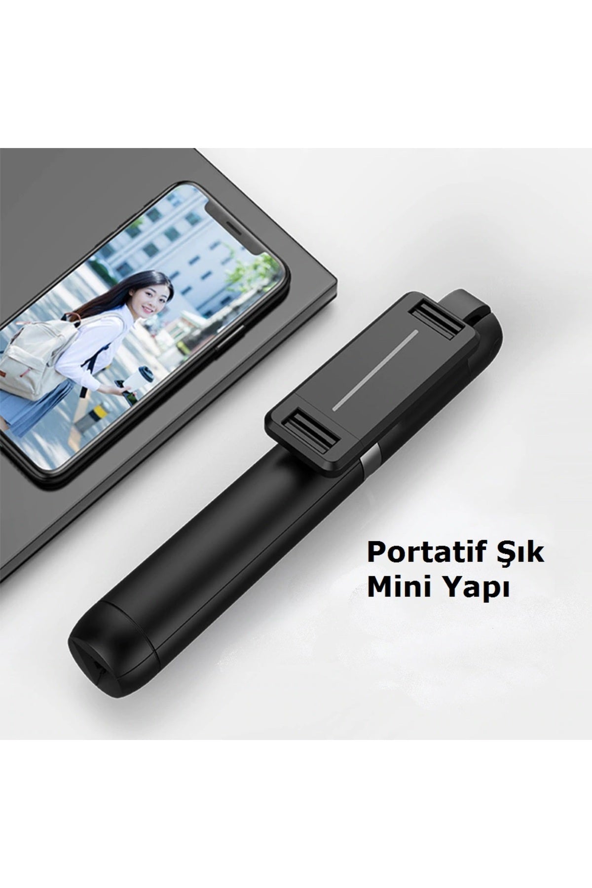 P50 Bluetooth Tripod Selfie Çubuğu-beyaz