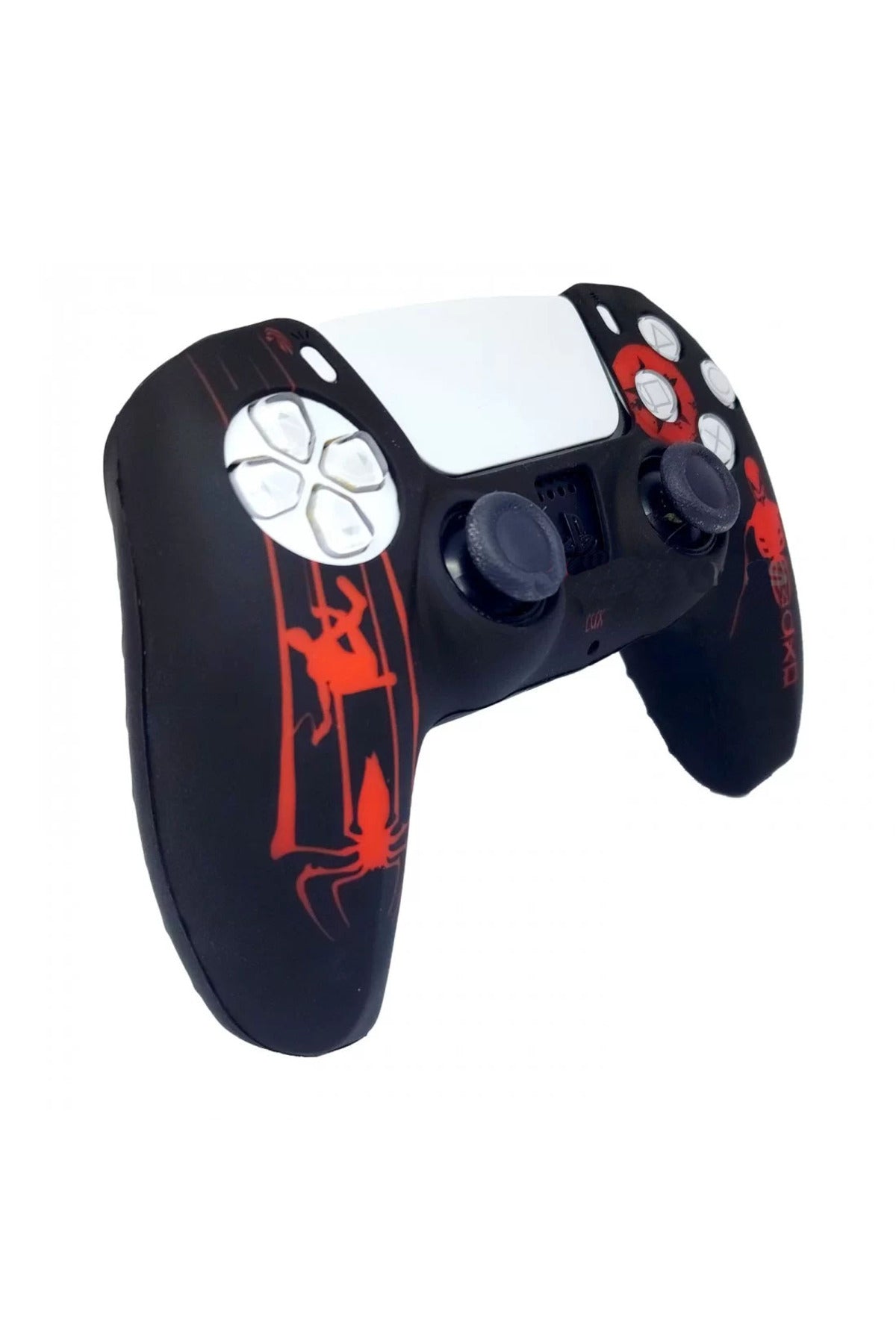 PS5 Dualsense Spider Man 2 Koruyucu Silikon Kılıf + Analog silikon Koruyucu
