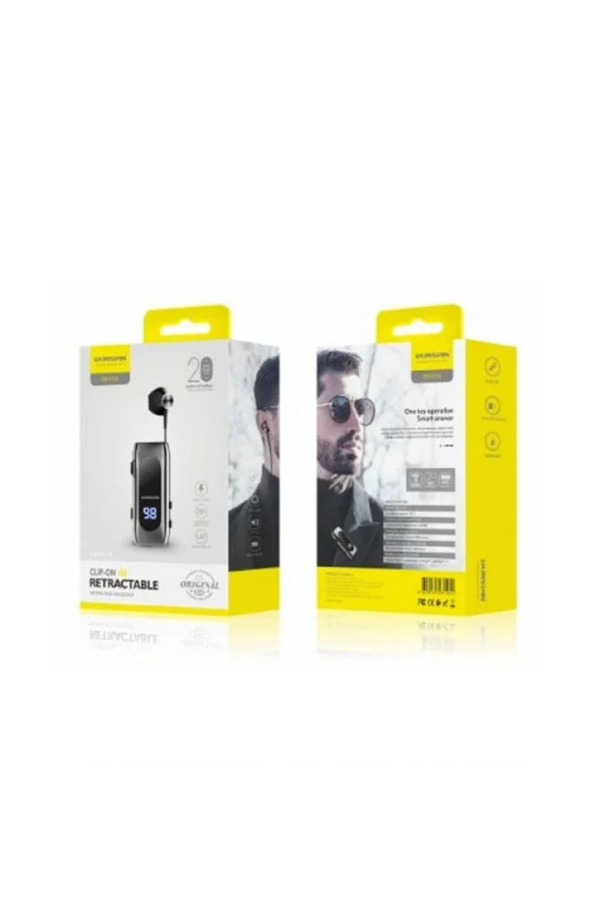 F210 Led Ekranlı 25saat Konuşma Süreli Çift Telefon Destekli Makaralı Bluetooth Kulaklık