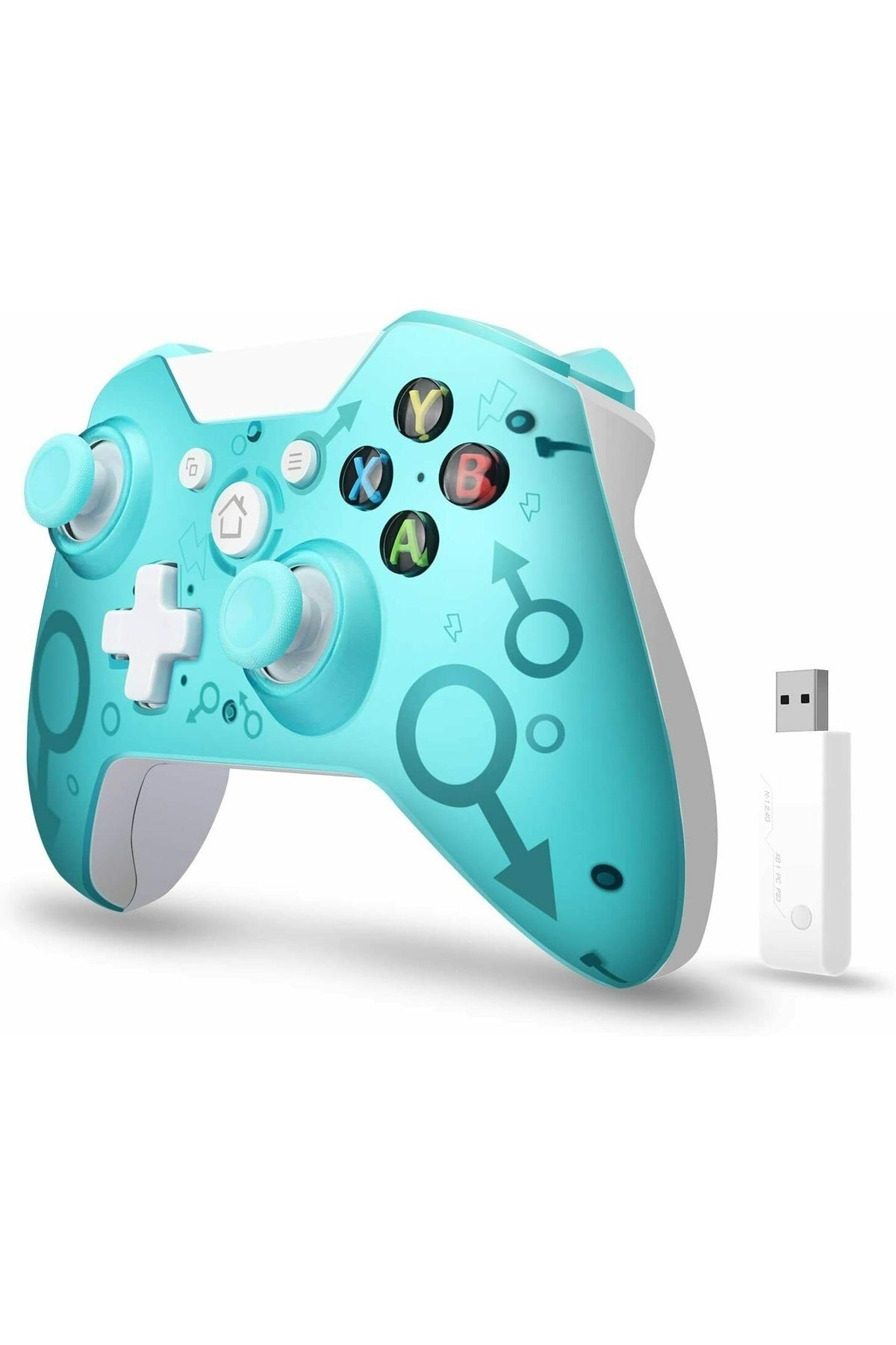 N1 Pc/ps3 Android Tv Uyumlu Kablosuz Gamepad Oyun Kolu Turkuaz