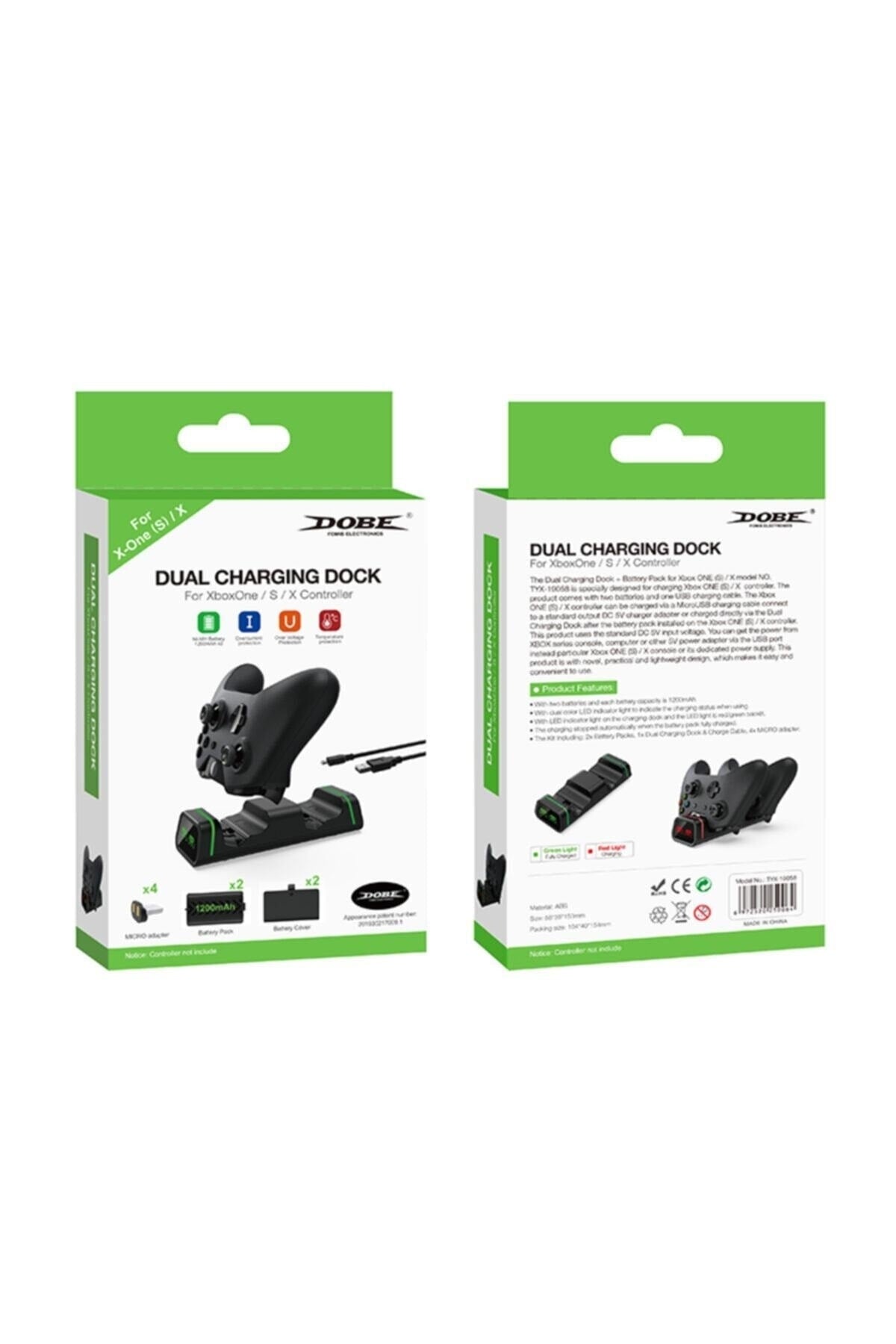 Dual Charging Dock For Xbox One S X Controller Tyx-19058