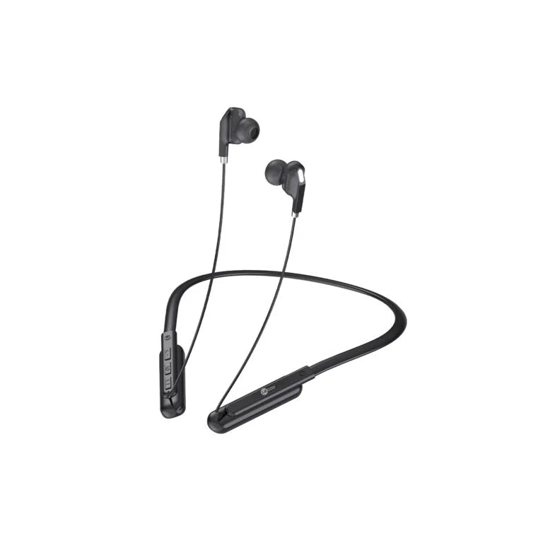 Lecoo ES202 Boyun Bantlı Kablosuz Bluetooth 5.0 Mikrofonlu Kulak İçi Kulaklık Siyah