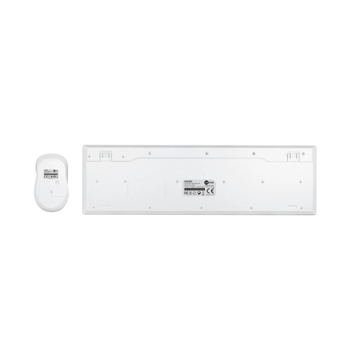 Lecoo KW201 Kablosuz Türkçe Q Klavye & Mouse Set Beyaz