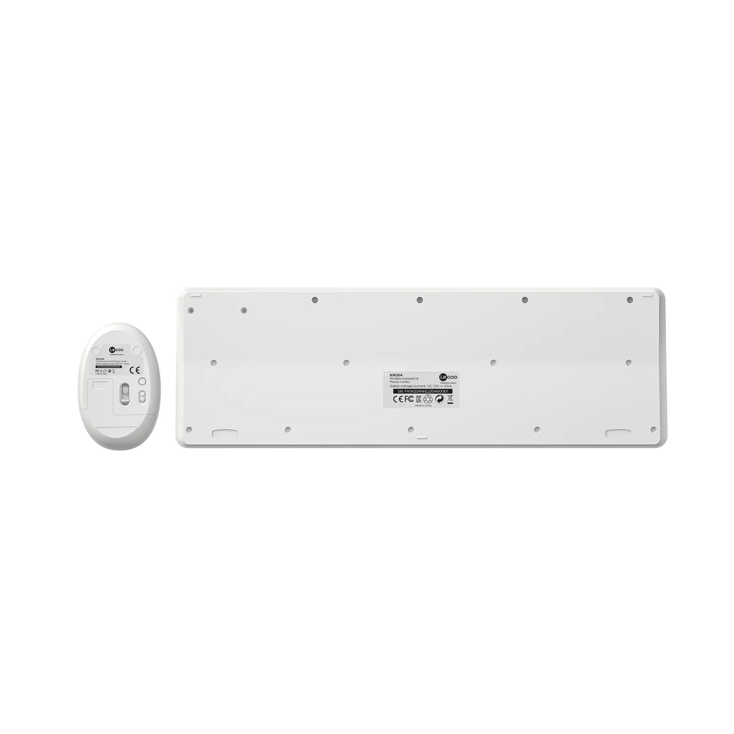Lecoo KW204 Kablosuz Türkçe Q Klavye & Mouse Set Beyaz