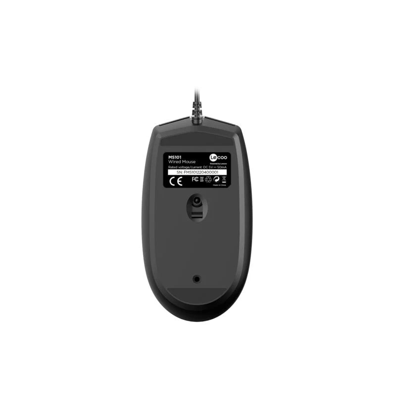 Lecoo MS101 USB Kablolu 1200DPI 3 Tuşlu Optik Mouse Siyah