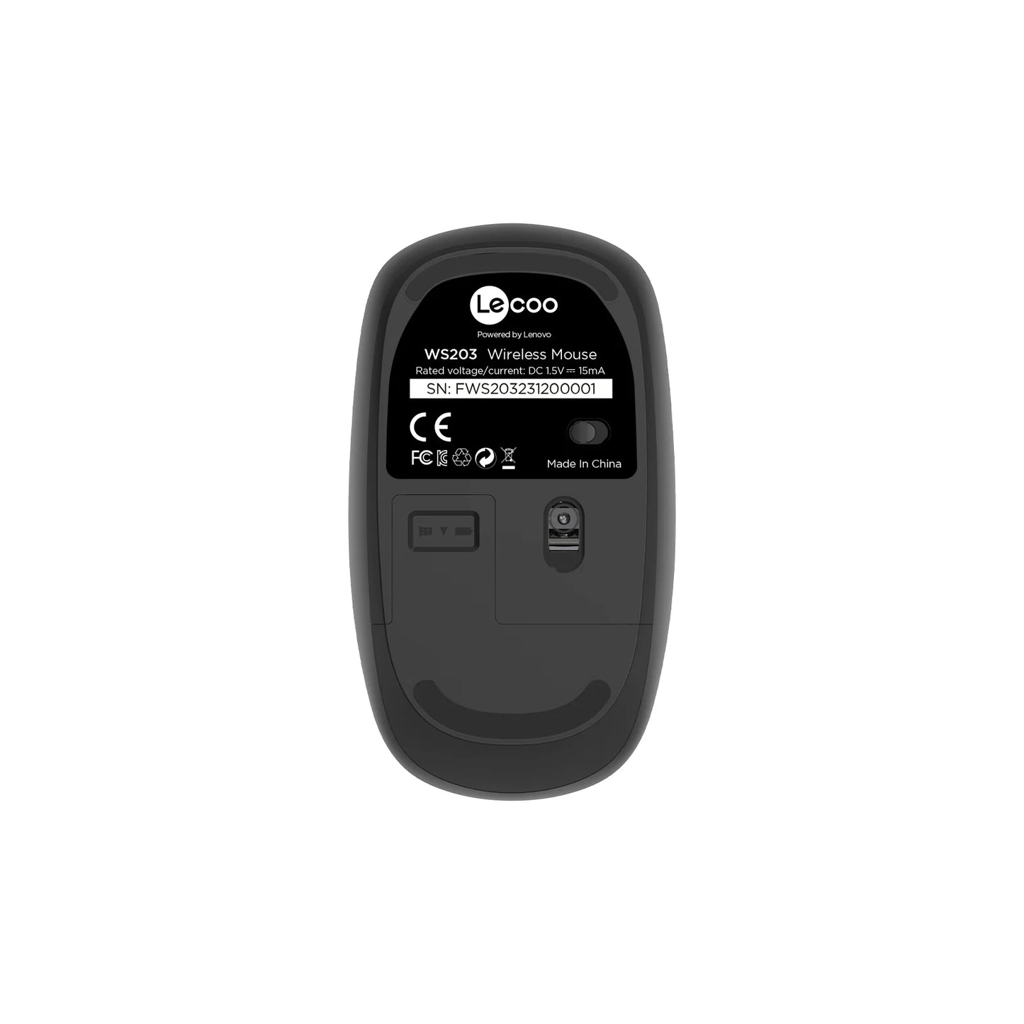 Lecoo WS203 Kablosuz 2400DPI 4 Tuşlu Optik Mouse Siyah