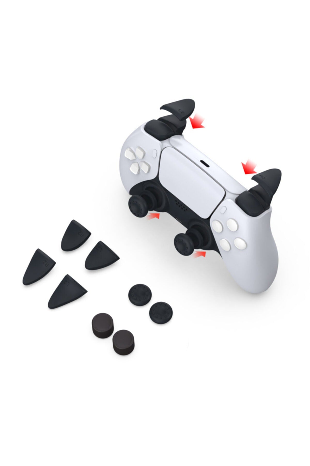 Ps5 Dualsense Controller Tetik Uzatıcı Ve Analog Yükseltici Kit