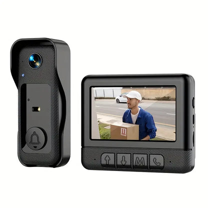 X6 Ekranlı Video Kapı Zili Kablosuz İnterkom Kamerası