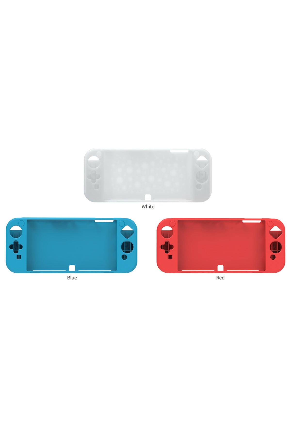Nintendo Switch Oled El Destekli Grip Tasarımlı Koruyucu Silikon Kılıf Kırmızı