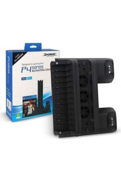 Playstation 4 Slim Ps4 Pro Uyumlu Fanlı Stand Ve Oyun Kolu Usb Şarjlı Ps4 Şarj Stand