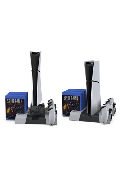 Ps5 Disk Dijital/ps5 Slim Disk Dijital Uyumlu Multi Fonksiyonel Soğutucu Şarj İstasyonu