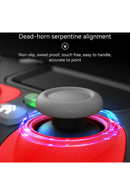 Kablosuz Wireless Ps4 Android Apple Uyumlu iOS Switch Pc Six-axis Oyun Kolu Joystick Siyah-kırmızı