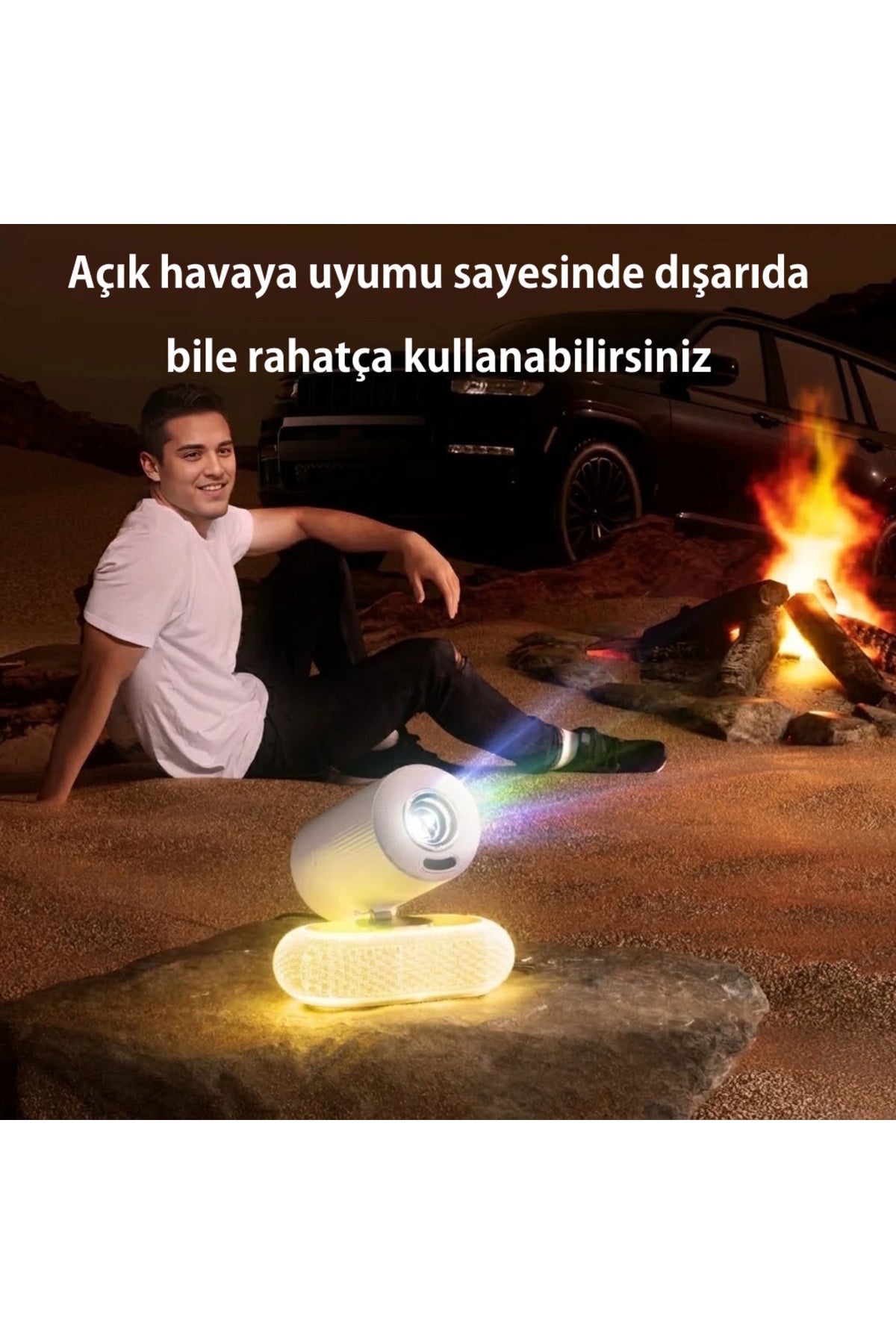Taşınabilir Akıllı Mini 4K Projeksiyon Cihazı - K8