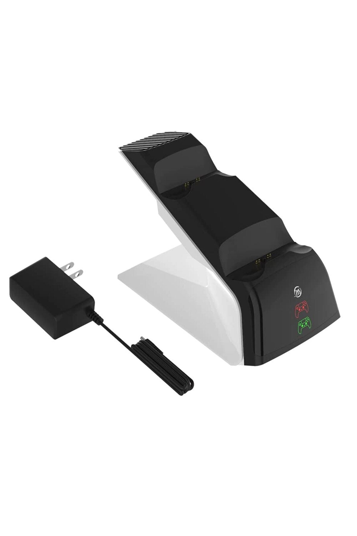 PS5 Dualsense /PS5 Slim/PS5 PRO Gamepad Hızlı Şarj İstasyonu Çift Kol Şarj Ünitesi AC Adaptörlü