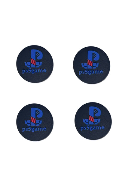 Desenli Sony Ps5/ps4/ps3 Uyumlu Analog Koruyucu Silikon Pad-ps5 Game Siyah