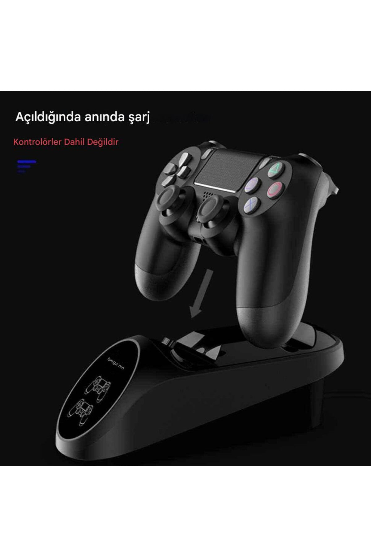 İpega PS4 Kontroller İkili Şarj Dolum İstasyonu Pg-9180