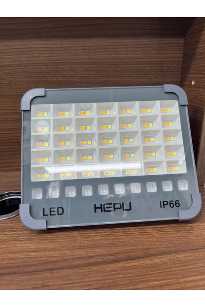 HP-L33 150W Solar Şarjlı Taşınabilir LED | IP66 Su Geçirmez | USB Şarj Girişli Manyetik