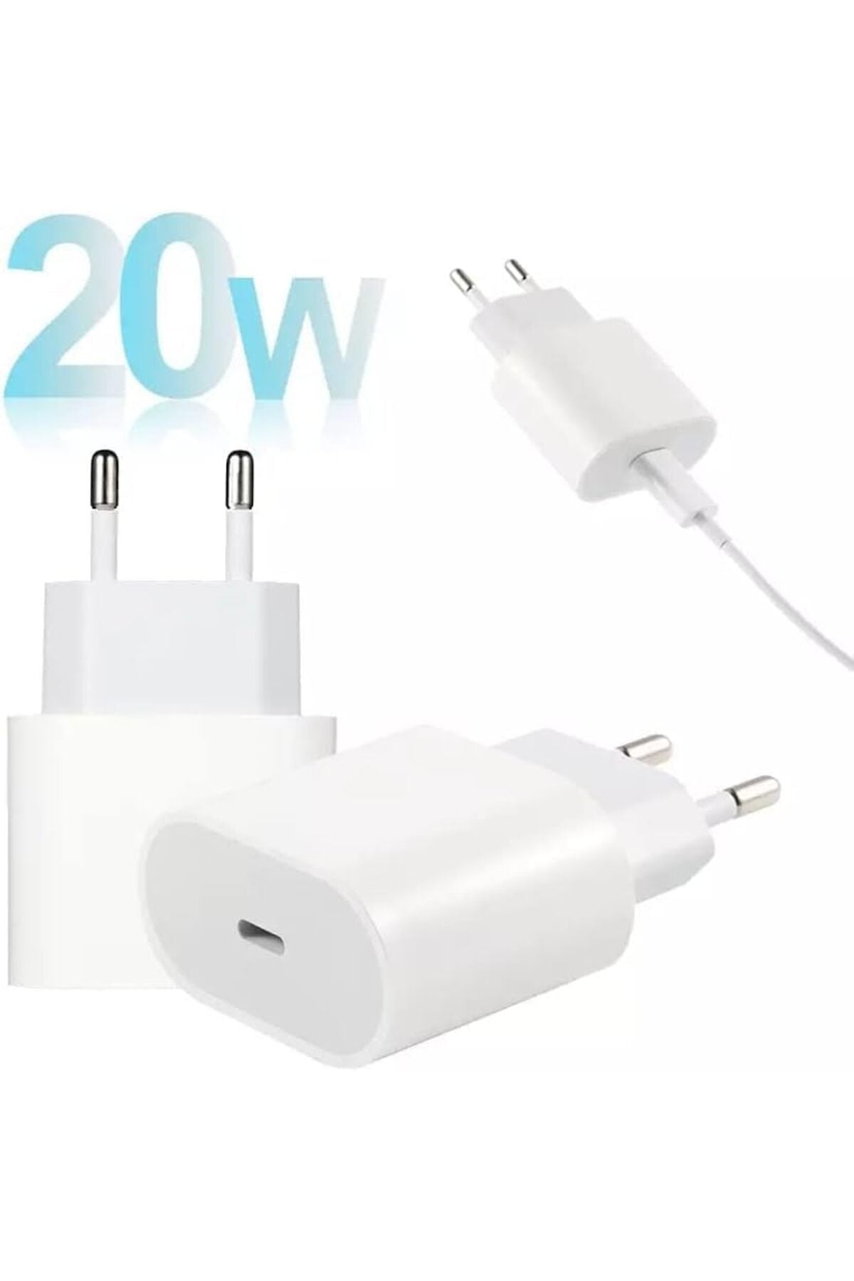 iPhone 20W USB-C PD Güç Adaptörü ve Kablo Dahil Set Type-C lightning Hızlı Şarj Cihazı