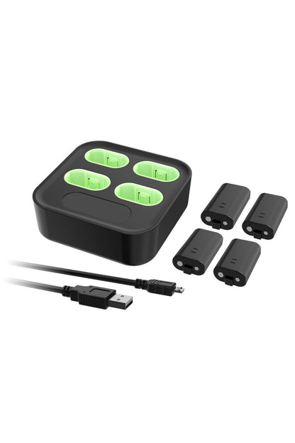 Dobe 4'Lü Xbox One-X-S-Series X-S Joystick 400 mAh Pil Şarj Stand