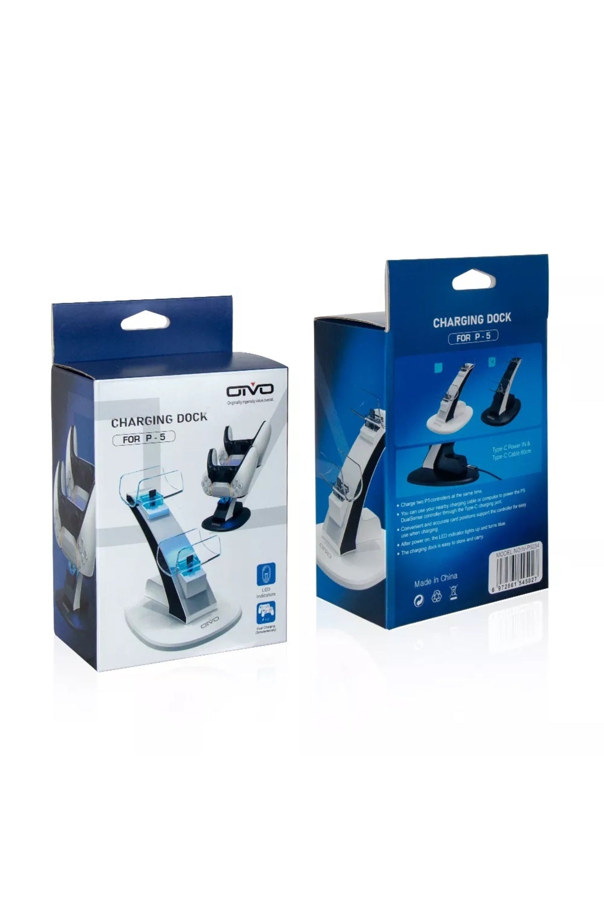 Oıvo Iv-p5234 Ps5 Dual-sense Type-c Hızlı Şarj Standı Istasyonu