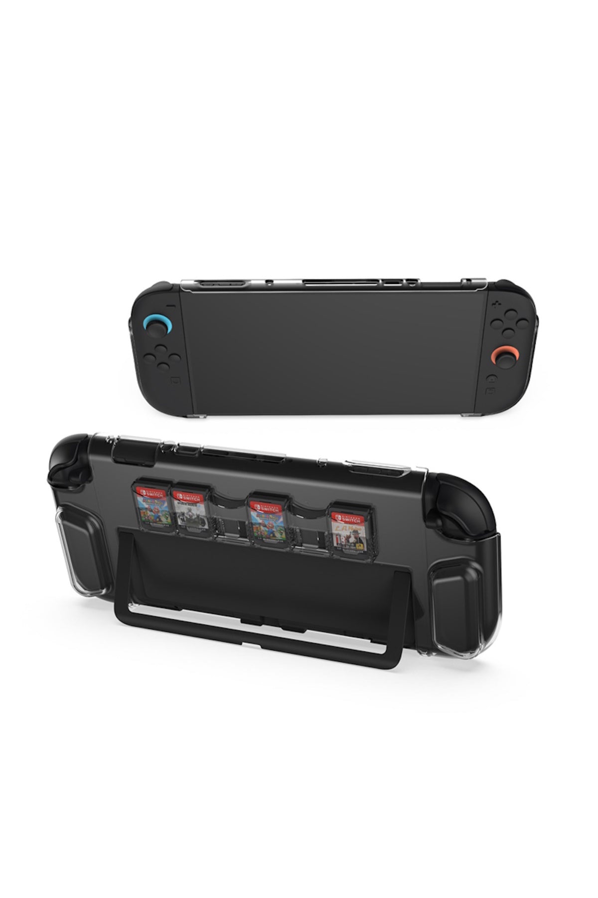 Nintendo Switch-2 Uyumlu MicroSD Tutucu Şeffaf kristal Koruyucu Kılıf-TNS-3155