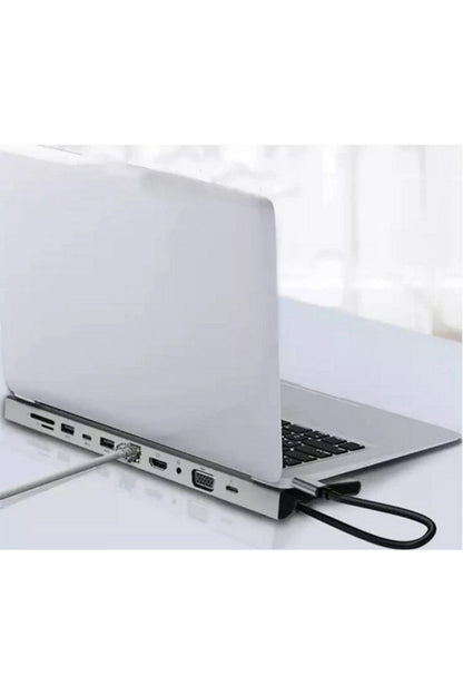 Apple Uyumlu MacBook Usb Type-c Girişli 11 Portlu Hdmı Usb Vga Pd Sd Dönüştürücü HDMI