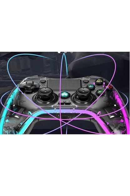 Playstation 4 Rgb Led Işıklı Kablosuz Joystick Gamepad Oyun Kolu