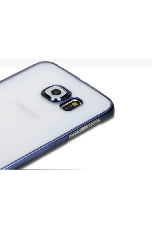 Samsung Galaxy Uyumlu S6 Edge Neon Seri Koruyucu Yapı Kılıf Siyah Kılıf