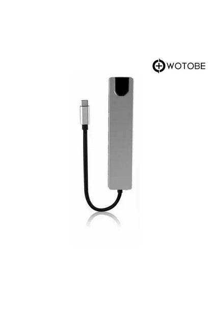8'i 1 Arada 4k 60hz Usb Type C Sd Tf Hdtv Rj45 Dönüştürücü Hub HDMI