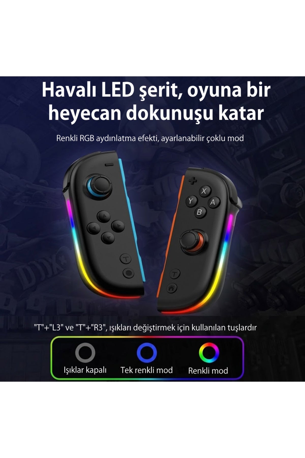 Switch/Switch OLED Uyumlu RGB Joy-Con Joystick - JOY-05