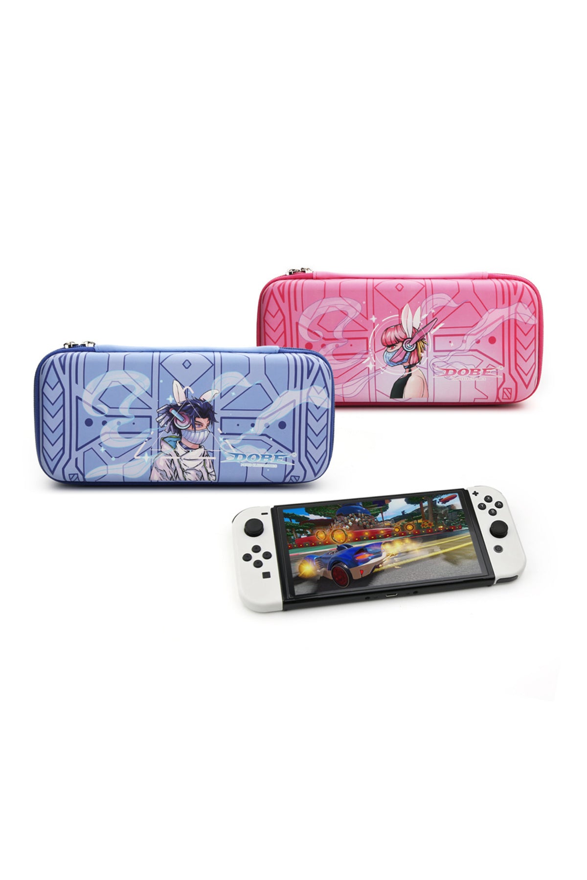 Nintendo Switch/switch Oled Oyun Konsolu Koruyucu Taşıma Ve Seyahat Çantası Mavi