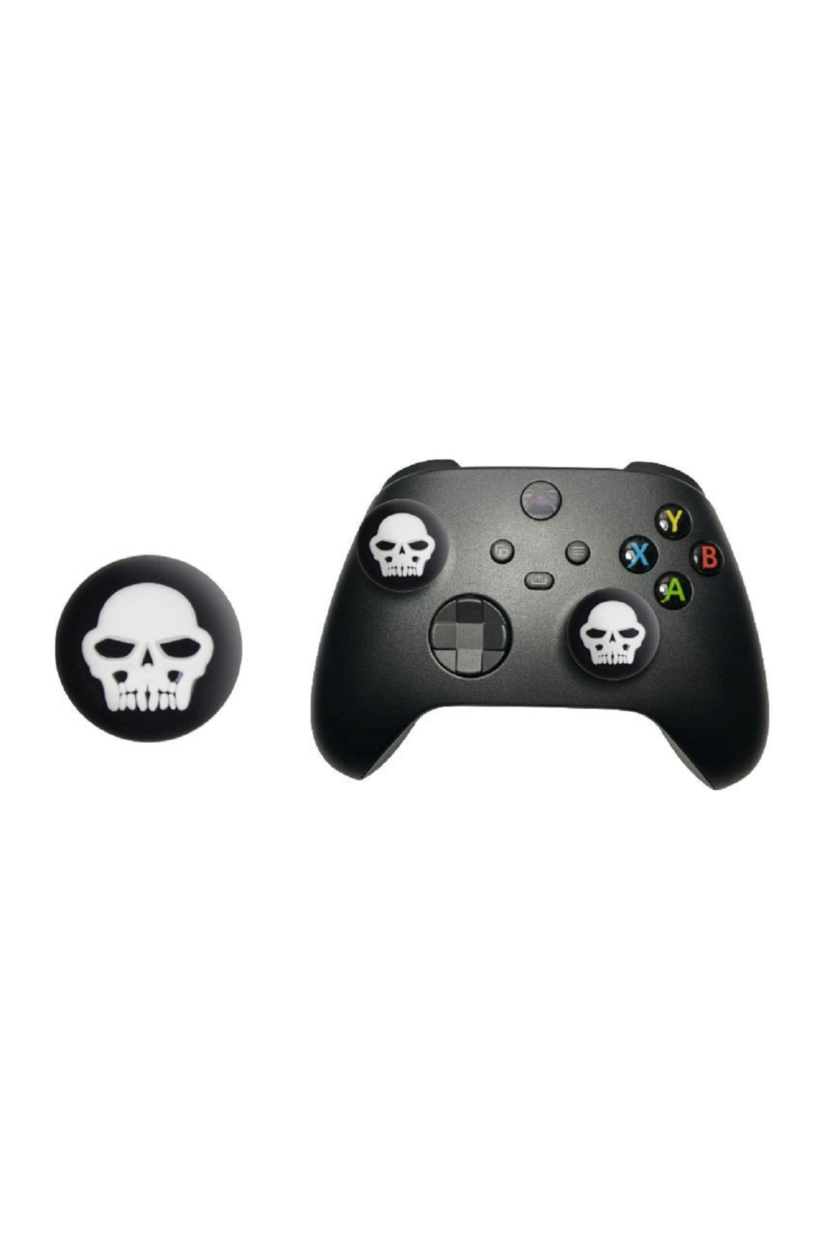 Skull Ps5/ps4/ps3/xbox One/one X/one S/series X/series S 3d Analog Silikon Koruyucu -2 Adet Skull-4