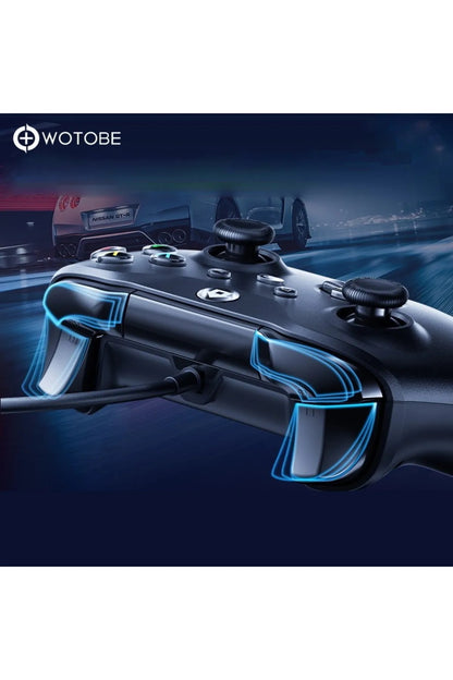 Xbox One Kablolu Turbo Fonksiyonlu Çift Titreşimli Oyun Kolu Joystick Gamepad