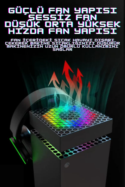 İpega Xbox Series X Smart 8in1 Rgb Işıklı Soğutucu Fanlı Şarj Standı
