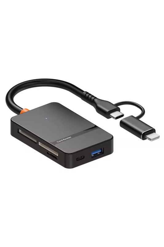 Ads-315 5-gbps Usb-c + Usb 8in1 Port Ms Cf Tf/sd Dhc Sdxc Kamera Kart Okuyucu HDMI