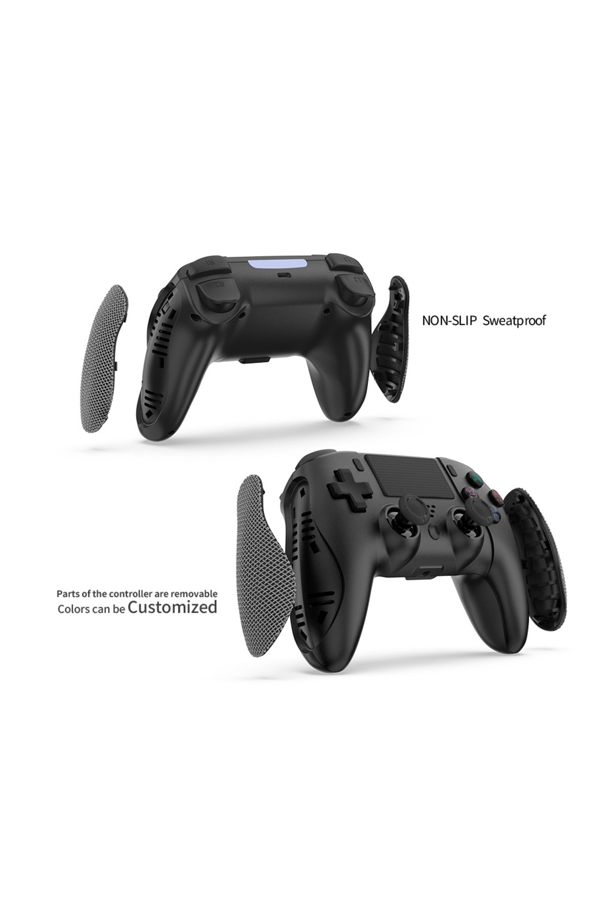 Tp4-0421 Ps4 6 Eksen Yönlü Dual Titreşimli Bluetooth Ergonomik Oyun Kolu