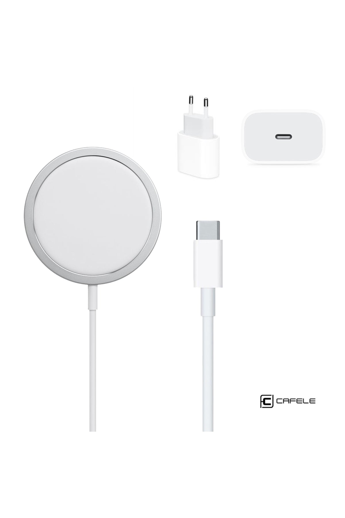 3 In 1 Apple Uyumlu iPhone 12 Serisi Magsafe Şarj Ve 20w Pd Hızlı Şarj Seti