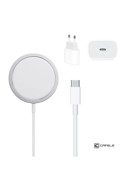 3 In 1 Apple Uyumlu iPhone 12 Serisi Magsafe Şarj Ve 20w Pd Hızlı Şarj Seti