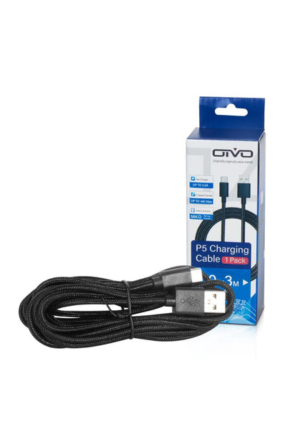 Oivo P-5229 Ps5 Dualsense Usb Kablo Type-c 3 Metre Controller Şarj Kablosu